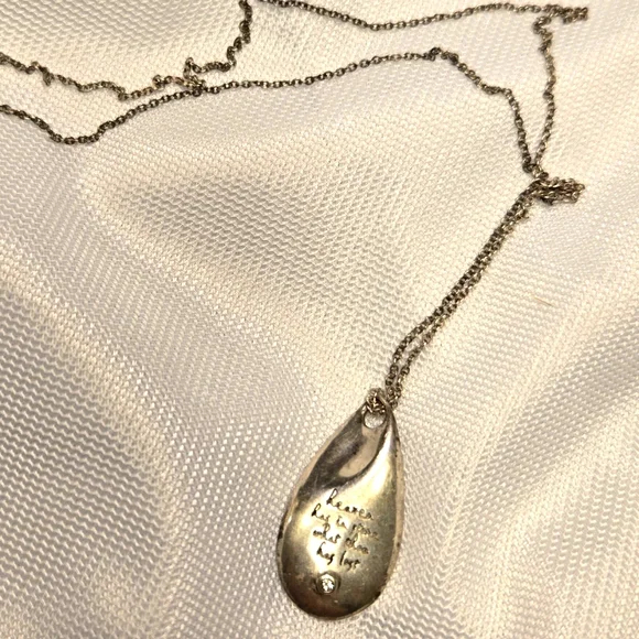 "Heaven has in place What thou hast Lost" Sterling Siver Necklace - Picture 1 of 5